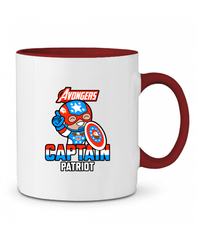 Mug bicolore Avongers Captain Patriot Geekshow