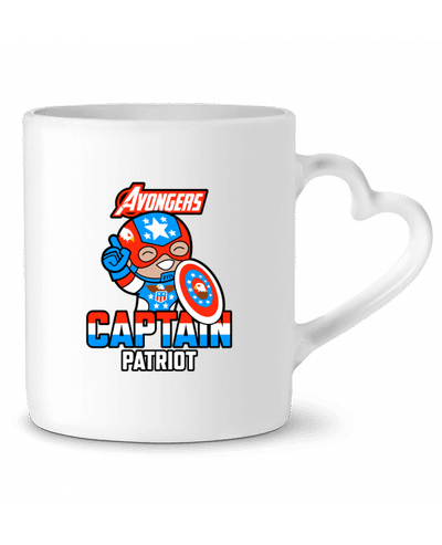 Mug coeur Avongers Captain Patriot par Geekshow