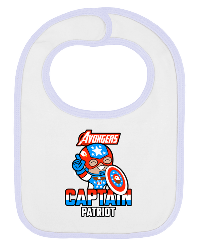Bavoir bébé uni Avongers Captain Patriot par Geekshow