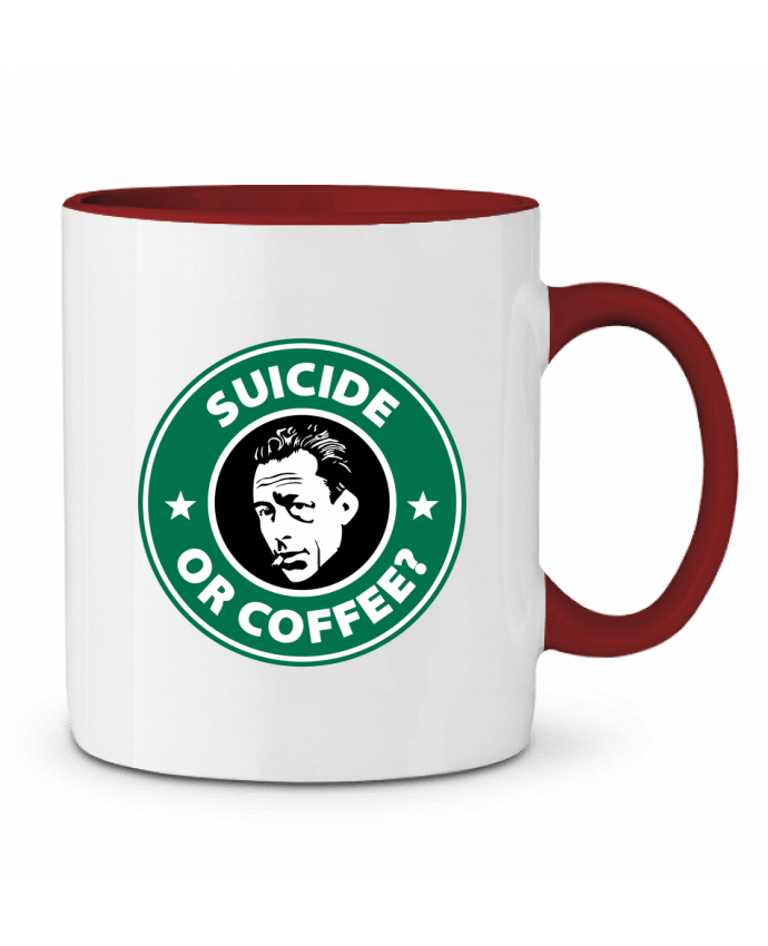 Mug bicolore Suicide Or Coffee? Geekshow