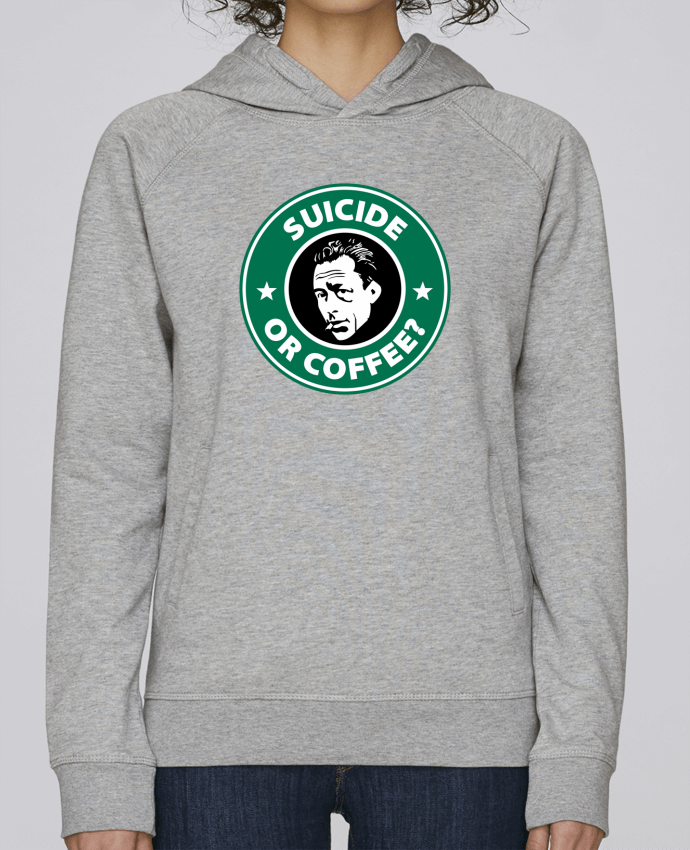 Sweat capuche femme Suicide Or Coffee? par Geekshow