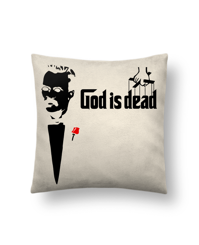 Coussin suédine God is Dead Friedrich Nietzsche par Geekshow