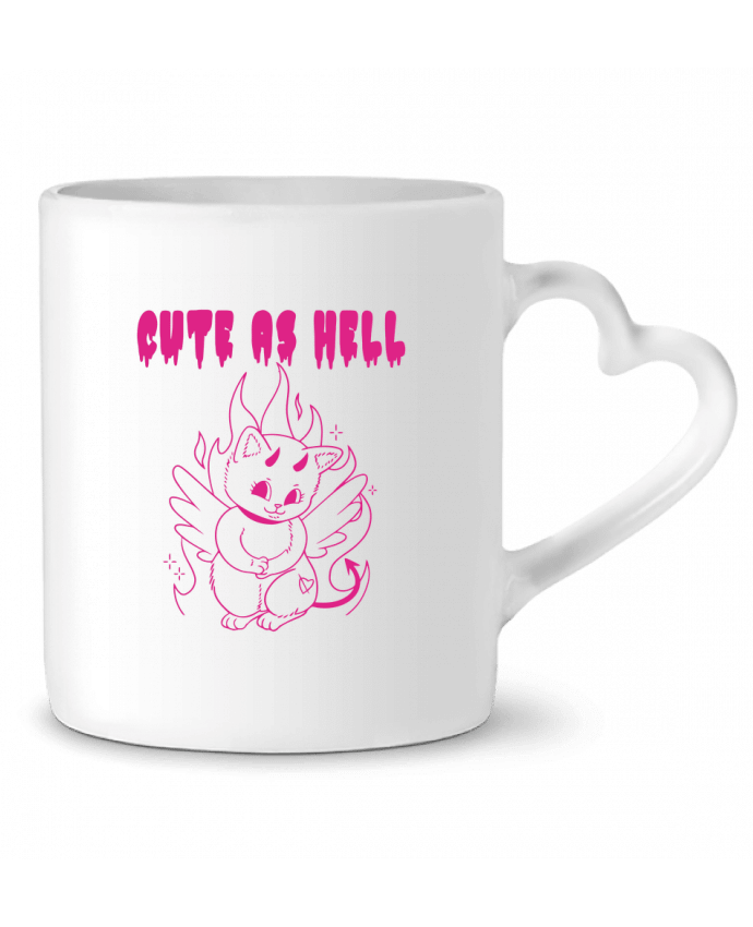 Mug coeur cute as hell par Geekshow