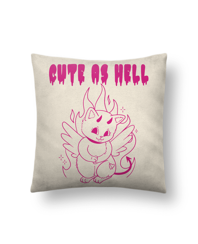 Coussin suédine cute as hell par Geekshow