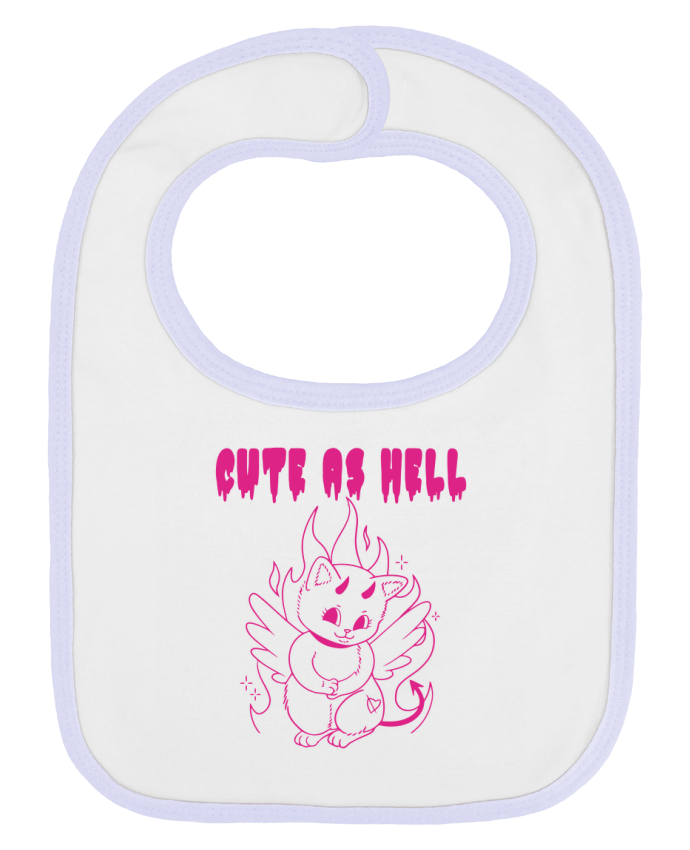 Bavoir bébé uni cute as hell par Geekshow