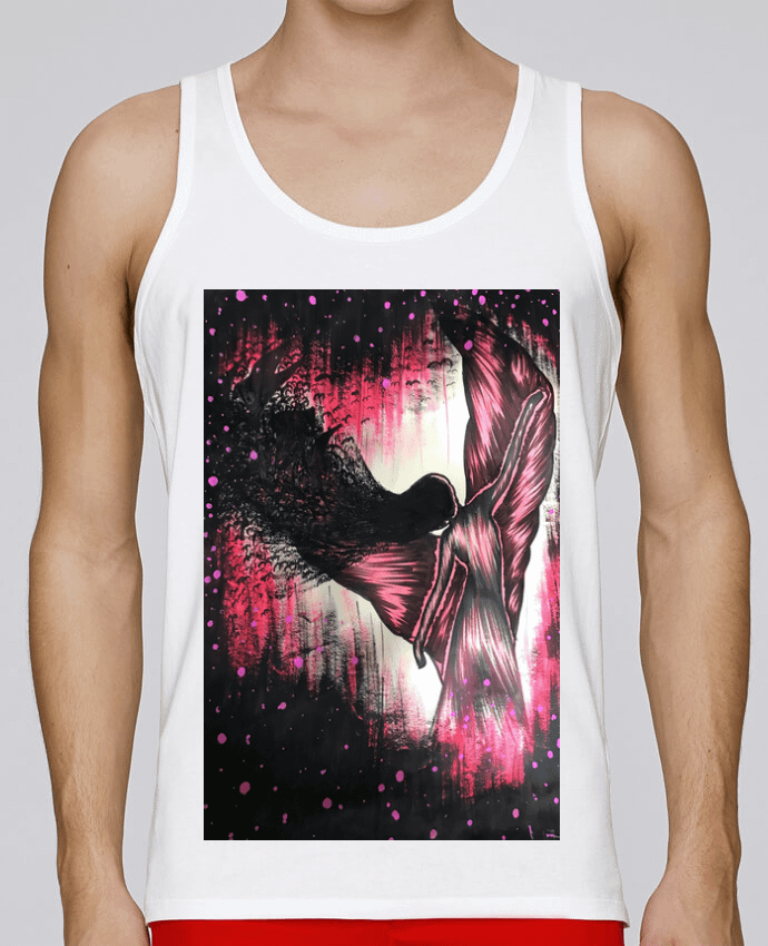 Débardeur homme angel 2 par kaoutar fashiondesigner 100% coton bio