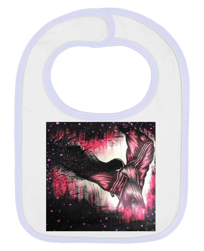 Bavoir bébé uni angel 2 par kaoutar fashiondesigner