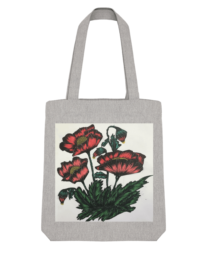 Tote Bag Stanley Stella flowers par kaoutar fashiondesigner 