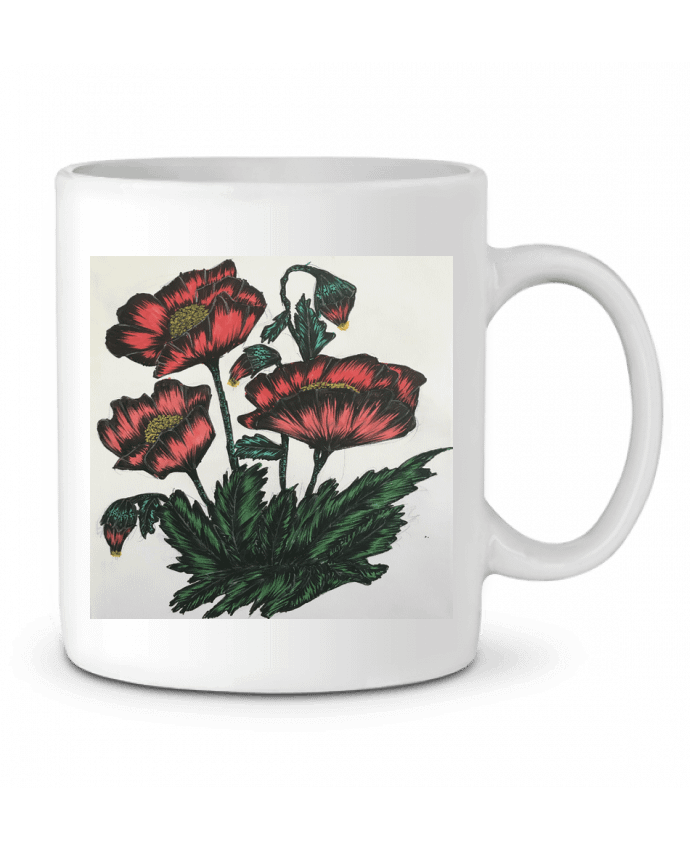 Mug  flowers par kaoutar fashiondesigner