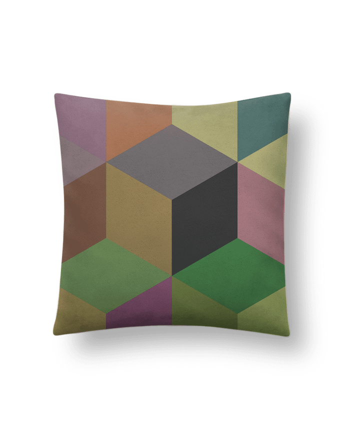 Coussin suédine Cubic par Les Caprices de Filles