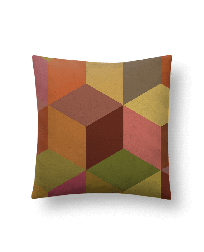 Coussin suédine Cubic II par Les Caprices de Filles