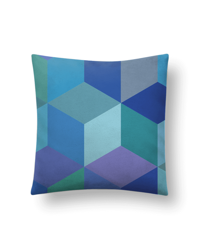 Coussin suédine Cubic III par Les Caprices de Filles