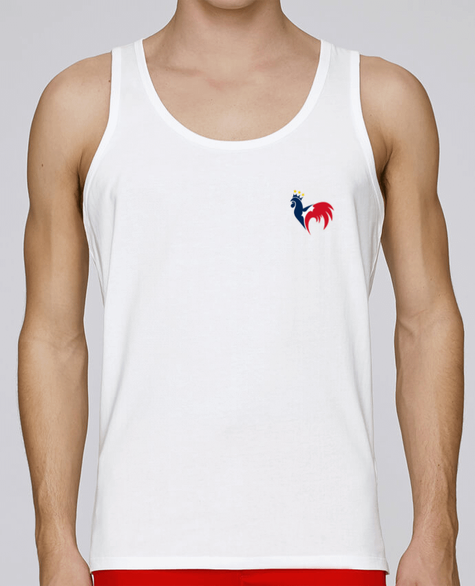 Débardeur homme Coupe du Monde 2022 Qatar - Equipe de France #1 par AkenGraphics 100% coton bio