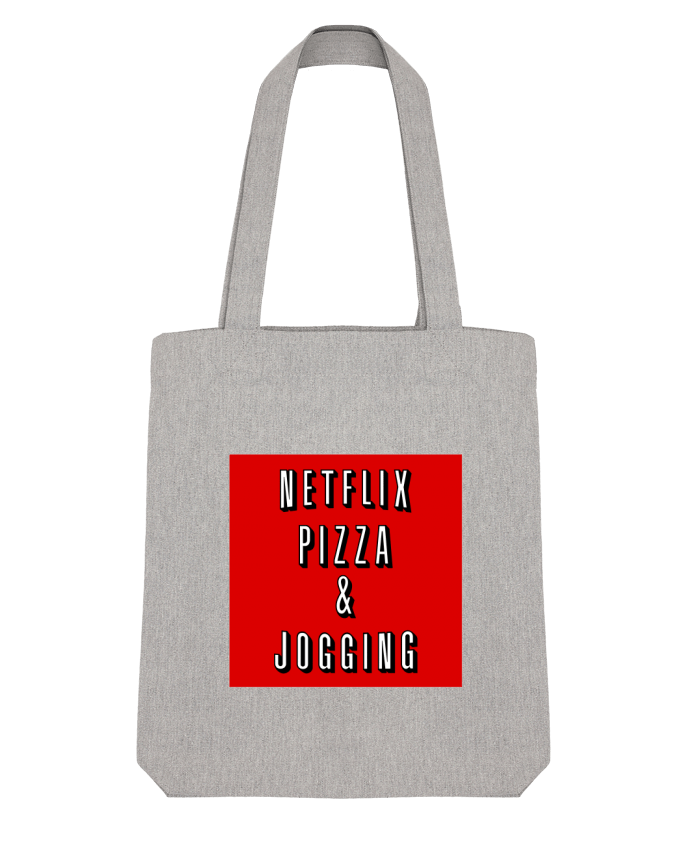 Tote Bag Stanley Stella Netflix Pizza & Jogging by WBang 