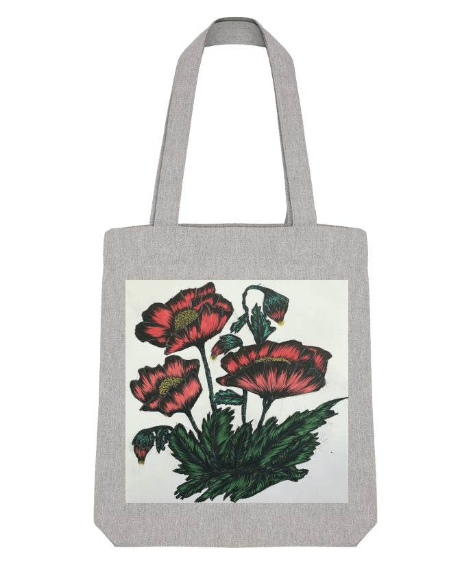 Tote Bag Stanley Stella flowers par Kaoutar fashiondesigner 