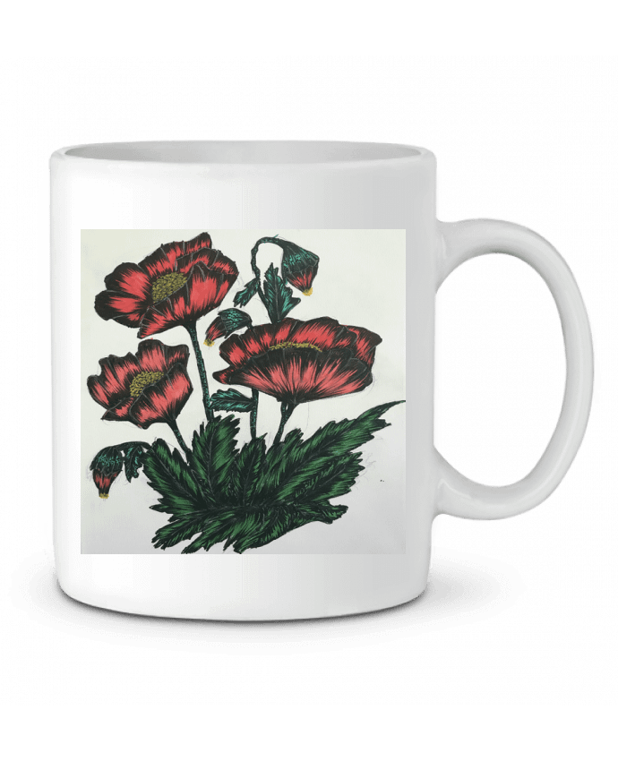 Mug  flowers par Kaoutar fashiondesigner