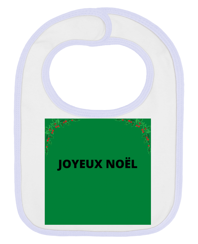 Bavoir bébé uni JOYEUX NOEL par synomi