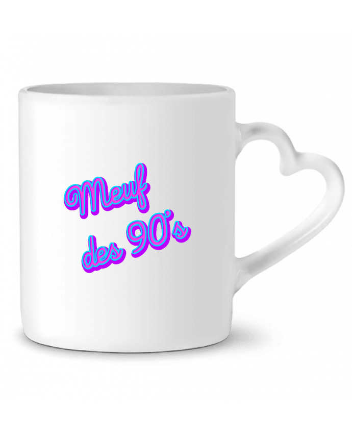 Mug coeur Meuf des 90s par WBang