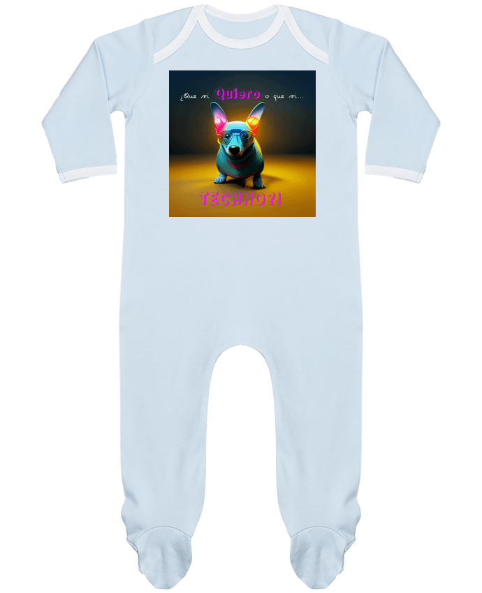 Body Pyjama Bébé Quiero Techno! par a-Creations