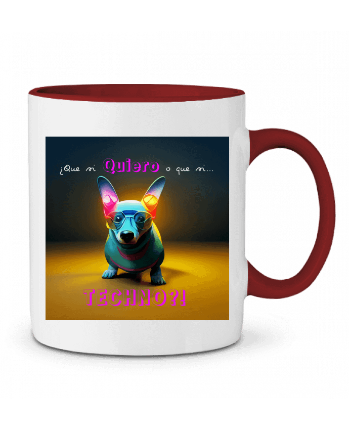 Mug bicolore Quiero Techno! a-Creations