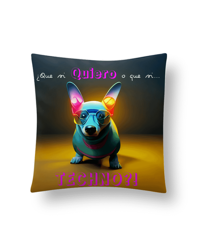 Coussin Quiero Techno! par a-Creations