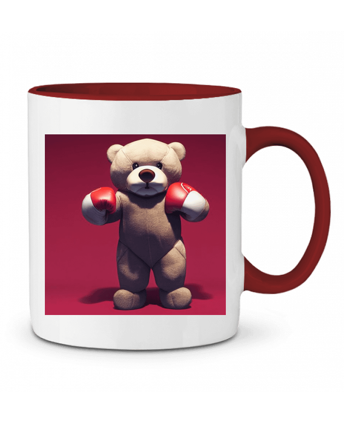 Mug bicolore Osito boxeo a-Creations