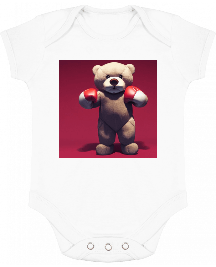 Body bébé manches contrastées Osito boxeo par a-Creations