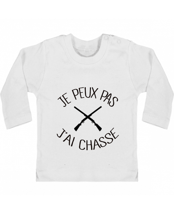 T-shirt bébé Je peux pas j'ai chasse manches longues du designer Freeyourshirt.com