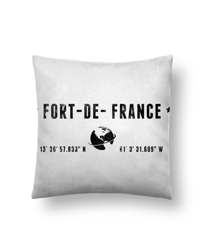 Coussin suédine Fort de France par Les Caprices de Filles
