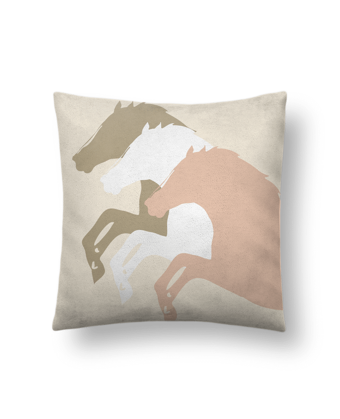 Coussin suédine Trio Horse par Cavaliere Apparel