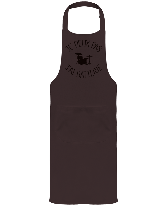 Garden or Sommelier Apron with Pocket Je peux pas j'ai batterie by Freeyourshirt.com