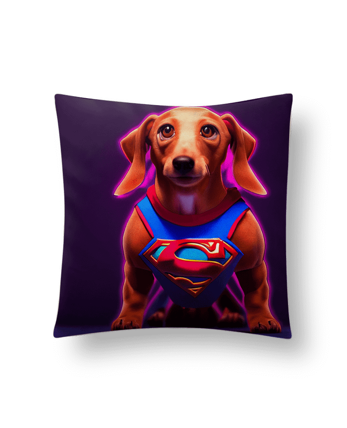 Coussin suédine Superdog! par a-Creations