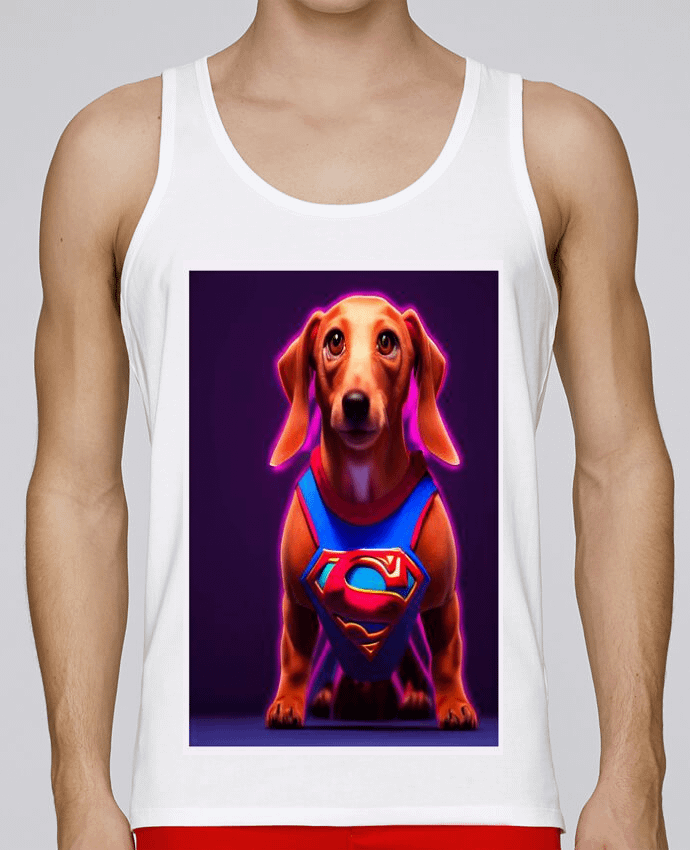 Débardeur homme Superdog! par a-Creations 100% coton bio