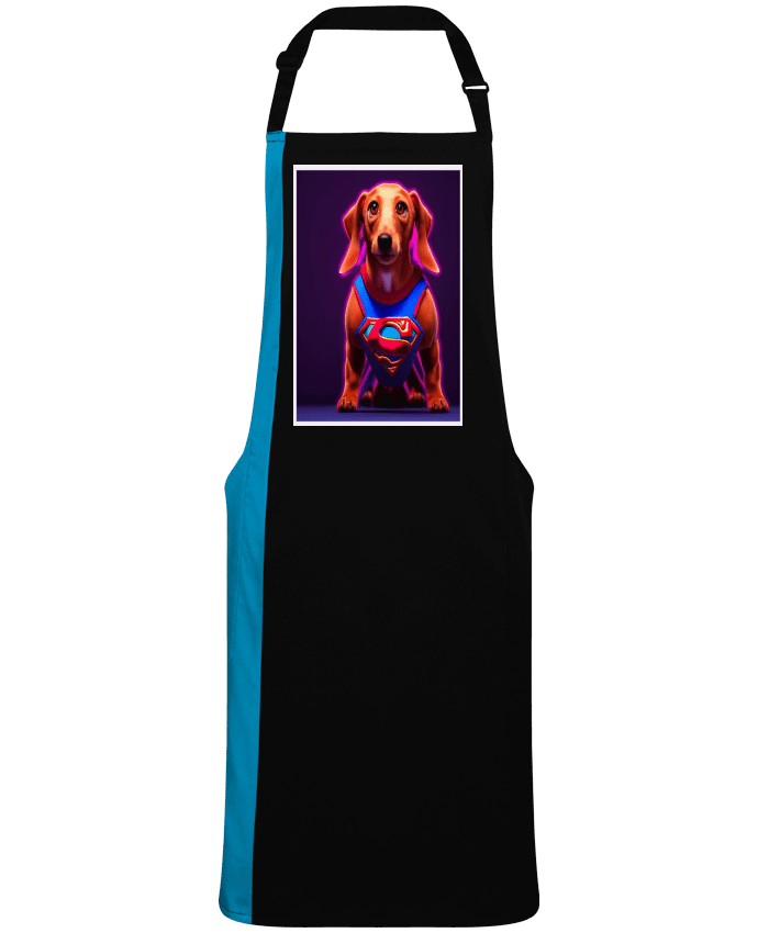 Tablier bicolore Superdog! par  a-Creations