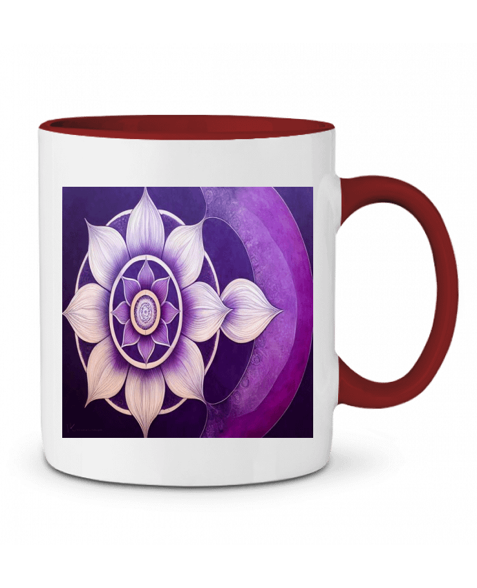 Mug bicolore Mandala Loto a-Creations