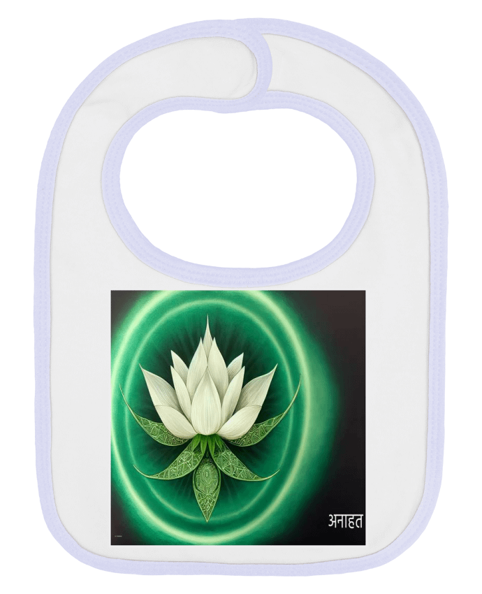 Bavoir bébé uni Chakra Manipura Flor de Loto par a-Creations