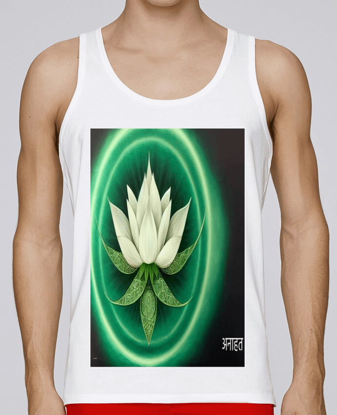 Débardeur homme Chakra Manipura Flor de Loto par a-Creations 100% coton bio