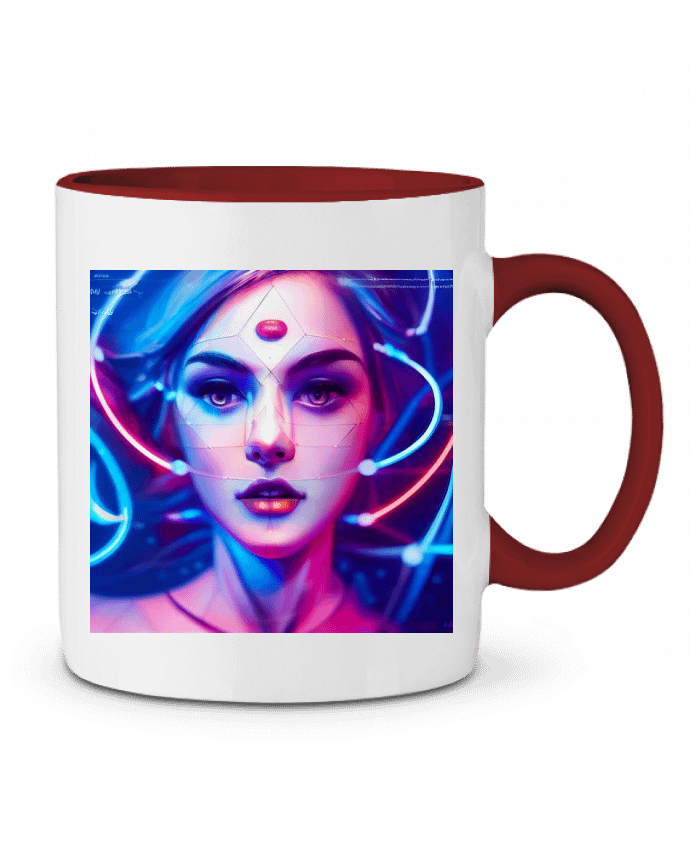Mug bicolore Belleza Matemática a-Creations