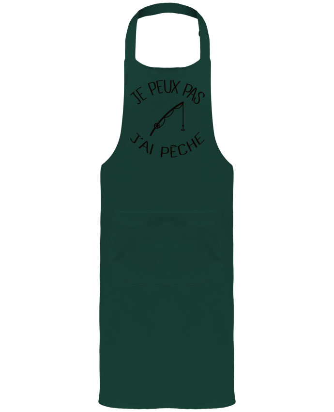 Tablier avec poches Je peux pas j'ai pêche par Freeyourshirt.com