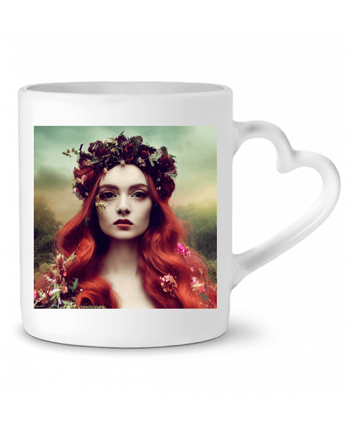 Mug coeur Reina Pelirroja par a-Creations