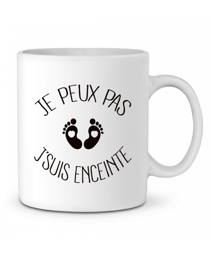 Taza Cerámica Je peux pas je suis enceinte por Freeyourshirt.com