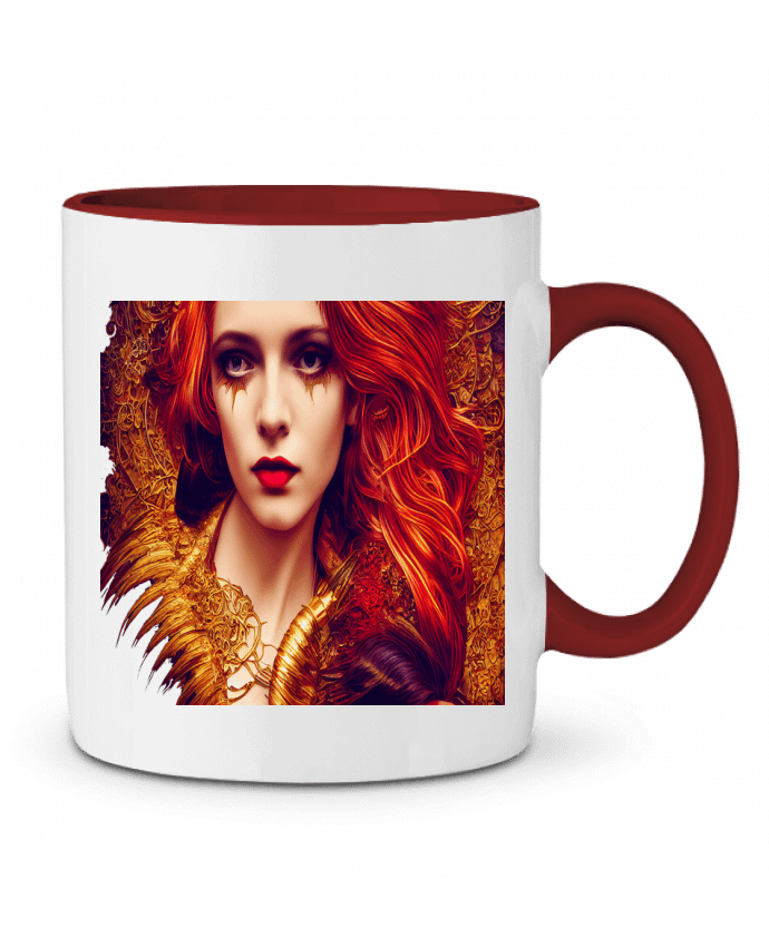 Mug bicolore Vampira Art-Deco cobre a-Creations