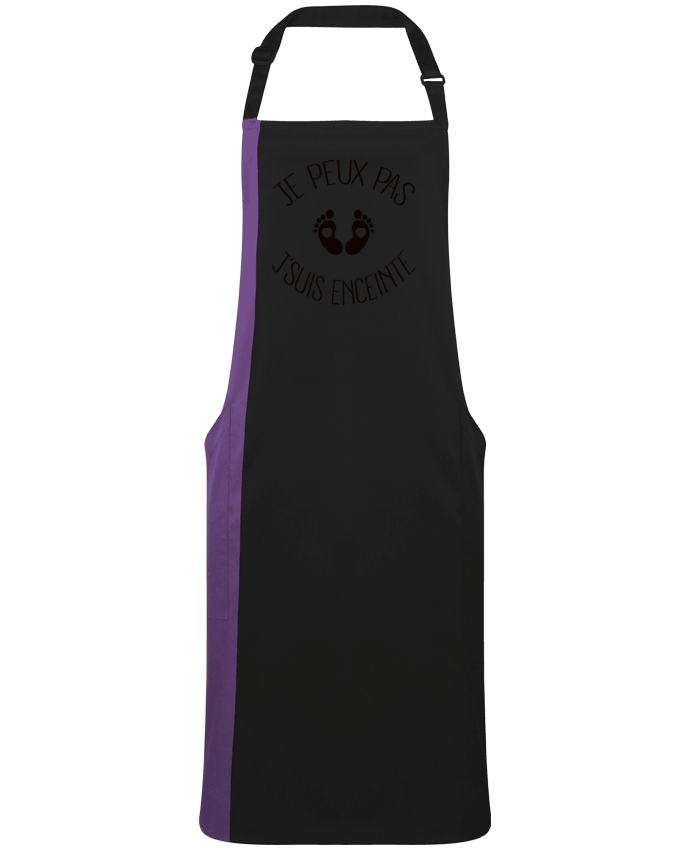 Two-tone long Apron Je peux pas je suis enceinte by  Freeyourshirt.com