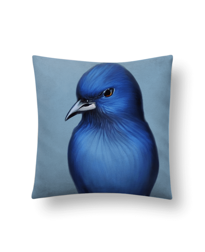 Coussin suédine L'oiseau bleu par Les Caprices de Filles