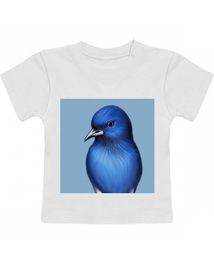 T-shirt bébé L'oiseau bleu manches courtes du designer Les Caprices de Filles