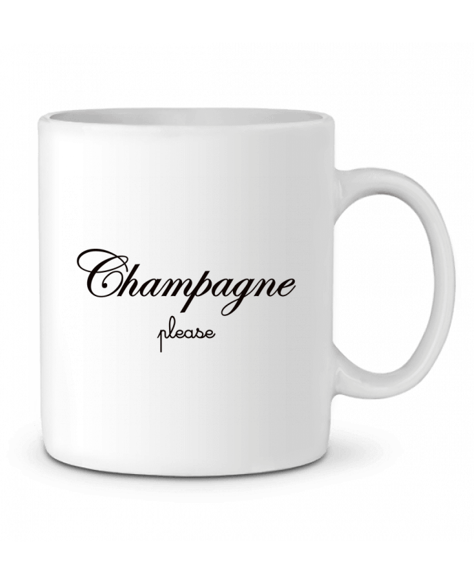 Ceramic Mug Champagne Please by Freeyourshirt.com