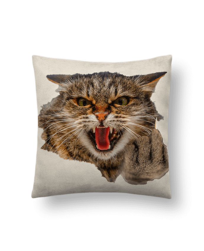 Coussin suédine wild cat par Pix-l passion