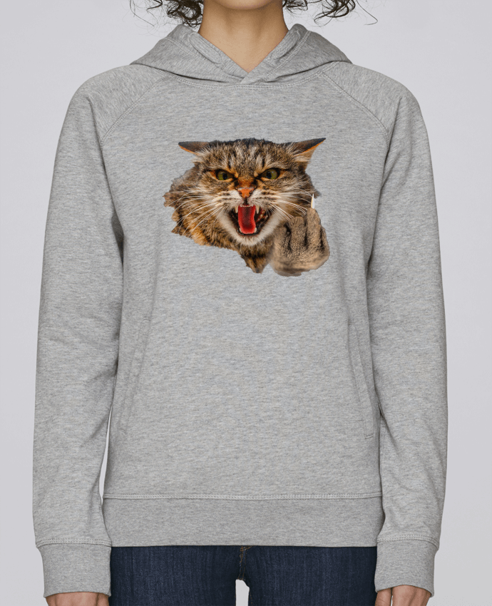 Sweat capuche femme wild cat par Pix-l passion