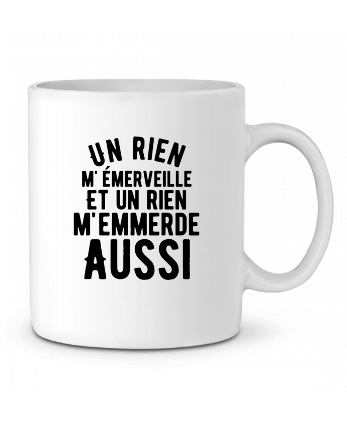 Mug  Un rien m'emmerde aussi - noir par justsayin