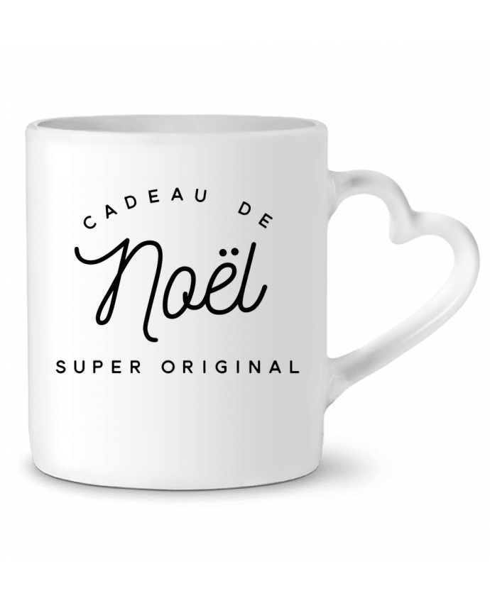 Mug coeur Cadeau de Noël super original - texte blanc par justsayin